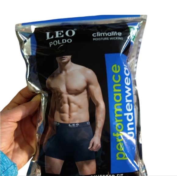 LEO Other - Size M LEO climate moisture black athletic performance boxer briefs
